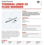 Thermal Liner Fluid Warmer Arctic Fox SF-1562-24 Diesel Heater. Fixed Price $799.00.