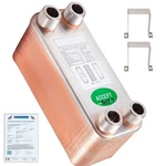 Brazed Heat Exchanger 30 Plates, 316L Ss, 3/4" Mnpt Ports. Fixed Price $56.28.