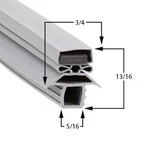 Traulsen Magnetic Door Gasket 341-37516-00 8-1/2" X 13-23/32" For URS36DT. Fixed Price $19.99.