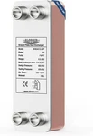 Alorair 20 Plate 4"X12" Brazed Heat Exchanger, 1" Mpt Ports, 316L St.steel. Fixed Price $136.99.