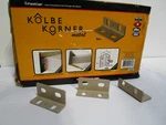 Box Of 500 Fastcap Metal Kolbe Korner Drawer Brackets Tan. Fixed Price $169.99.