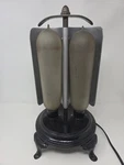 Ge Luminous Electric Bulb Radiator Antique Dual Cylinder Metal Heater Unit. Fixed Price $487.49.