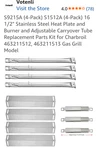 S9215A 4-PACK S1512A 16 1/2" Stainless Steel Heat Plate Burner And.... Fixed Price $39.50.