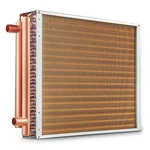 Heat Exchanger Water To Air, 18"X 20" With 3-ROW 3/8" Copper Ports, 242 Aluminu. Fixed Price $328.10.