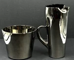 United States Steel Glass Cocktail Pitcher W/ Ice Bucket Your Pipe Connection. Fixed Price $29.99.