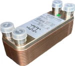 10- 60 Plate 3X8 Stainless Steel Brazed Heat Exchanger With 3/4" Mpt. Fixed Price $159.99.