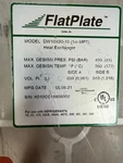 Flatplate Brand (usa) Double Wall Heat Exchanger For Potable Water DW10X20-10 1". Fixed Price $399.50.