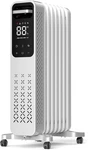 Zafro 1500W Oil Filled Radiator Heater Portable Quiet Timer Tip-over Grey. Fixed Price $119.29.