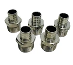(lot Of 5) Boshart Stainless Steel 304 SSPEX-MA07 3/4" Mpt Adapter. Fixed Price $39.99.
