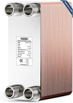 Alorair 70 Plate 5"X12" Brazed Heat EXCHANGER,1-1/4"MPT PORT,316L St.steel. Fixed Price $353.74.