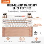 Vevor 100 Plate Heat Exchanger 4*1-1/4" Mnpt Ports 5"X 12" Brazed 316L St. Steel. Fixed Price $362.27.