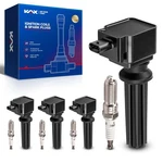 Kax Set Of 4 Ignition Coil Pack & Spark Plugs Fit Ford Escape Fusion Edge.... Fixed Price $103.77.