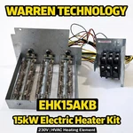 Warren Technology EHK15AKB 15KW Electric Heater Kit 230V Hvac Heating Element. Fixed Price $174.99.