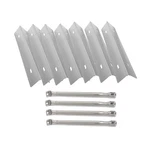Stainless Steel 7-PACK Heat Plates And 4-PACK Burner Bbq Replacement Part Kit.... Fixed Price $100.27.