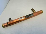 Fives Energy Group Small Copper Shell & Tube Heat Exchanger 15" Long Oal. Fixed Price $99.99.