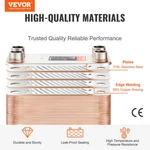 Heat Exchanger, 5"X 12" 50 Plates Brazed Beer Cooling. Fixed Price $209.55.