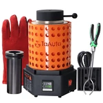 Toauto 1800W Electric Gold Melting Furnace 6.6LB Crucible Casting Ingot Mold Kit. Fixed Price $197.90.