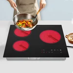 Electric Ceramic Cooktop, 23.2 Inch 2600W 110V Burners Radia. Fixed Price $351.47.
