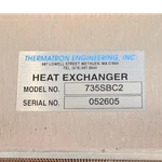 Thermatron Engineering, Inc. Heat Exchanger 735SBC2 Silver/copper. Fixed Price $200.00.