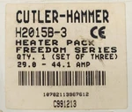 Eaton Cutler Hammer H2015B-3 Freedom Series Heater Pack 29.0-44.1 Amp. Fixed Price $30.00.