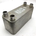 Aic LB31-50NIX Brazed Plate Heat Exchanger, 56 Gpm, 150 Psig Max, 445 F. Fixed Price $400.00.