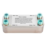 Ferroday 20 Plate Wort Chiller Stainless Steel Brazed Heat Exchanger 1/.... Fixed Price $70.23.
