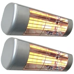 Sunheat WL15-B 1500W Commercial Outdoor Wall Mount Heater Silver 2 Pack. Fixed Price $458.00.