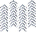 Wealrit Pack Of 40 Silver Shape Bracket Joint Support Flat Plate Right. Fixed Price $11.99.