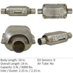 Catalytic Converter-universal Eastern Mfg 70317. Fixed Price $132.86.
