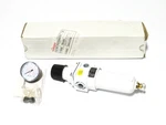 Flowserve 138114.999.000 Filter Regulator W/ 0-160PSI Gauge New In Box. Fixed Price $985.00.